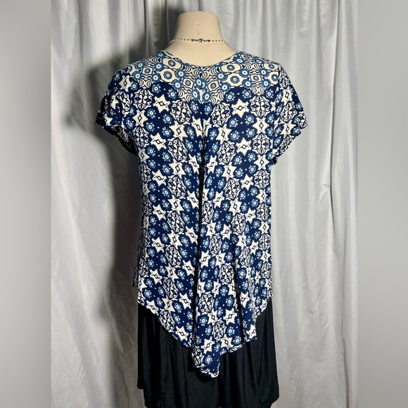 Devi OSFM boho top blouse short sleeved - Picture 2 of 4
